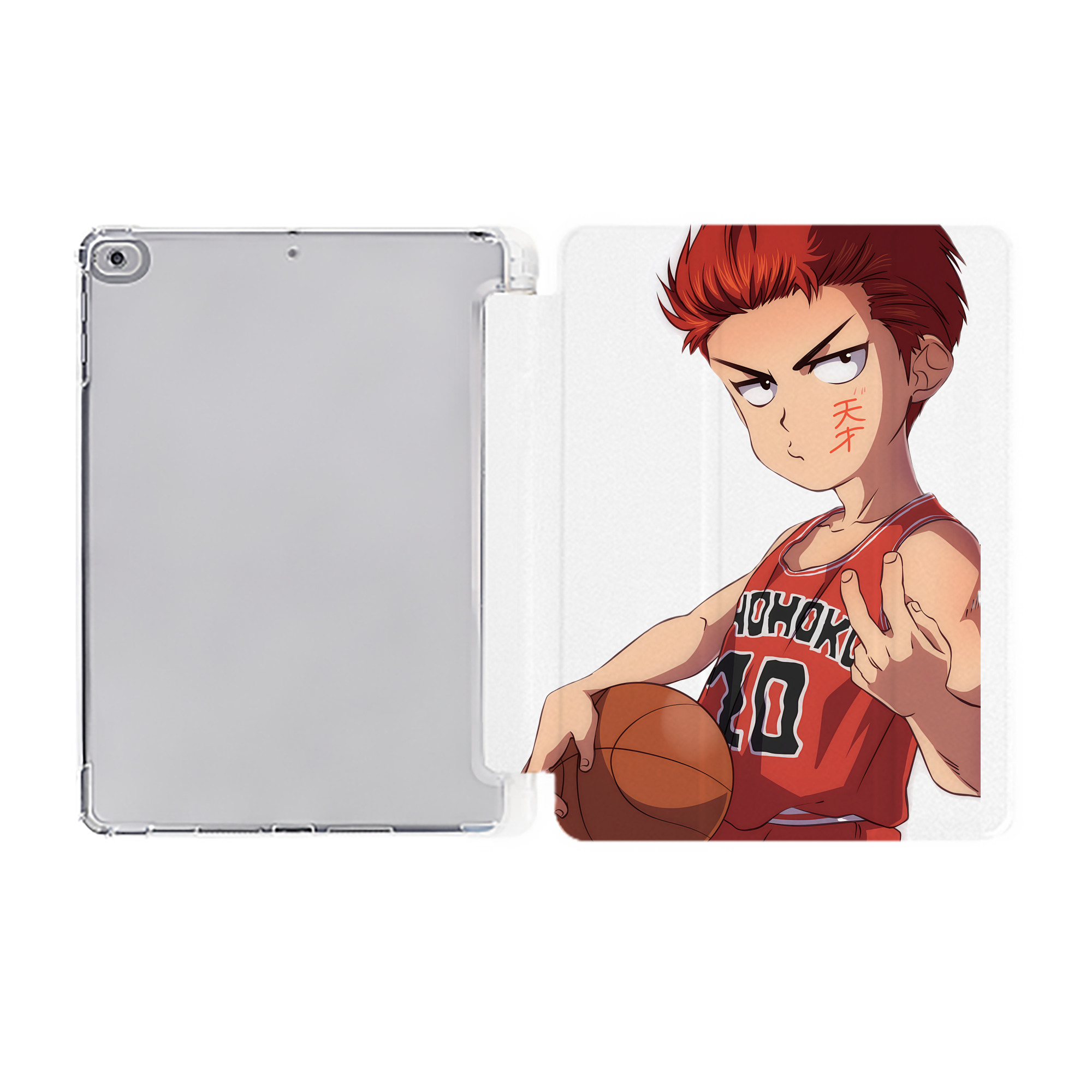 （画像用） SLAM DUNK／スラムダンク IPad ケース ペン収納付き 三つ折りスタンド PUレザー×シリコン 対応機種9.5/10.5/10.9インチ